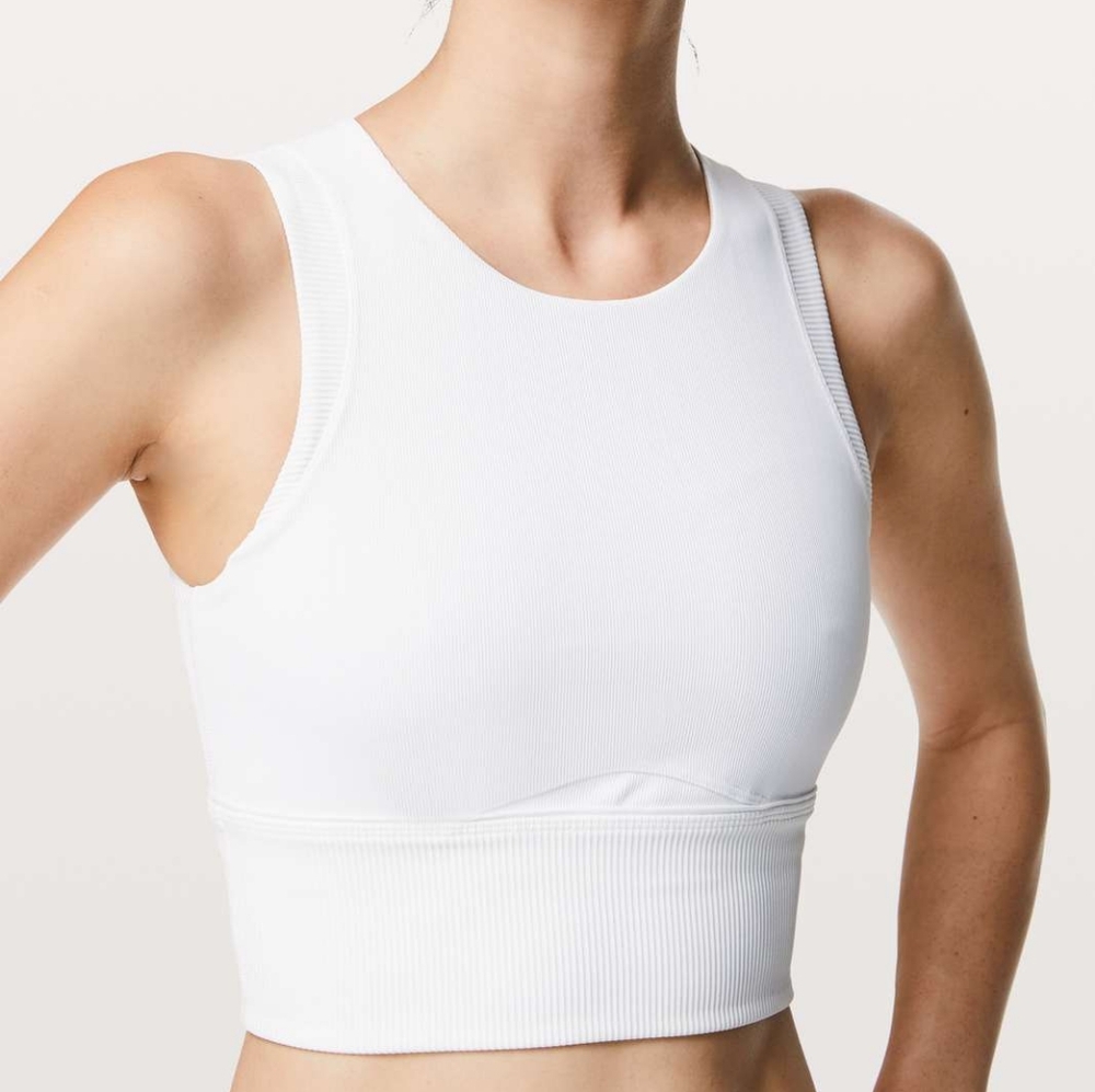 Lululemon Kick Swerve White Sports Bra